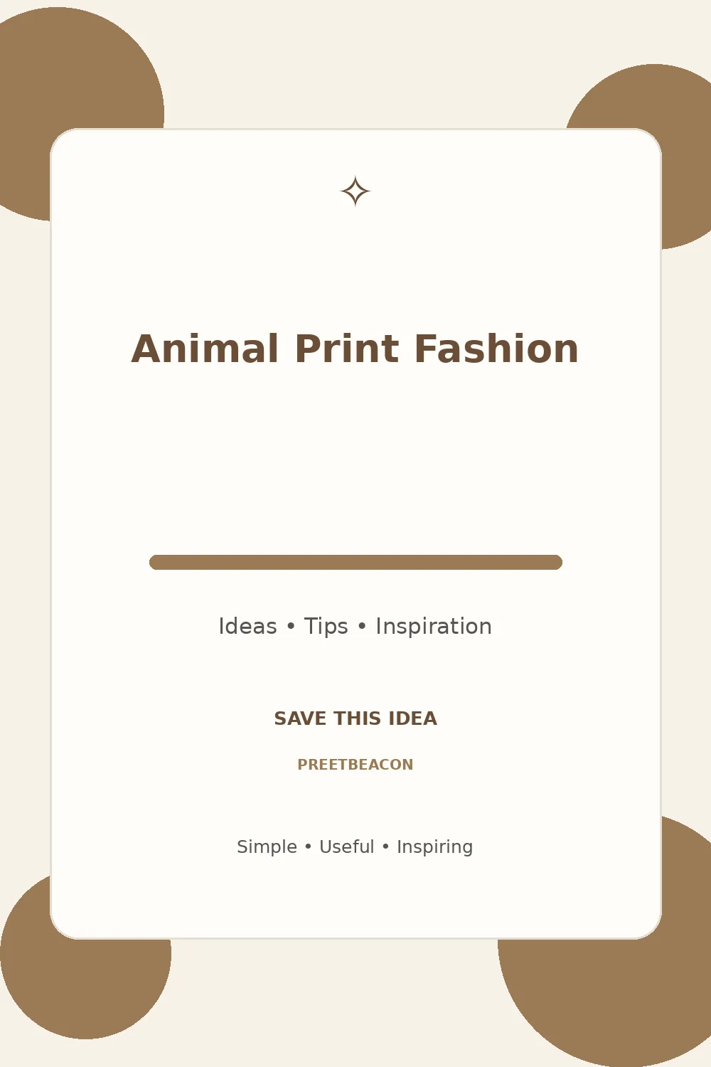 Animal Print Fashion