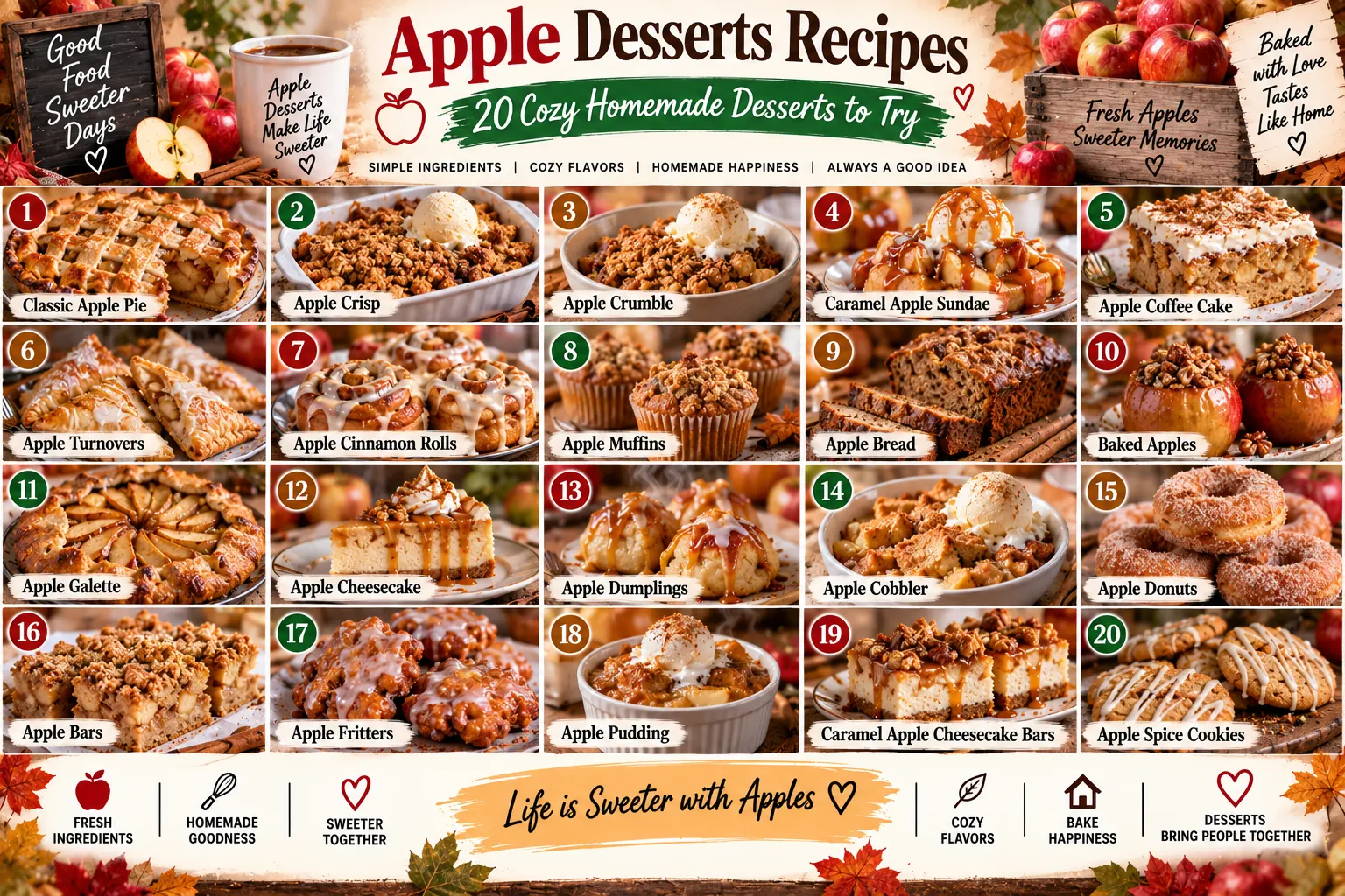 Apple Desserts Recipes: 20 Cozy Homemade Desserts to Try