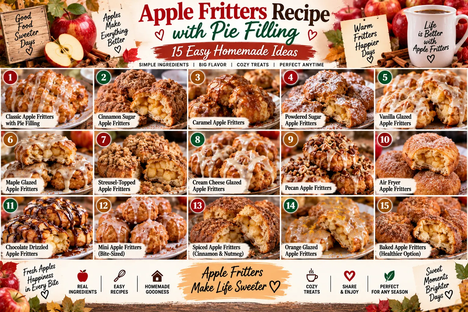 Apple Fritters Recipe with Pie Filling: 15 Easy Homemade Ideas