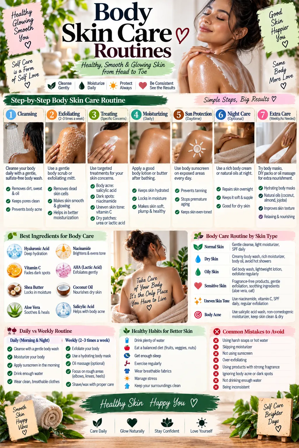 Body Skin Care Routines