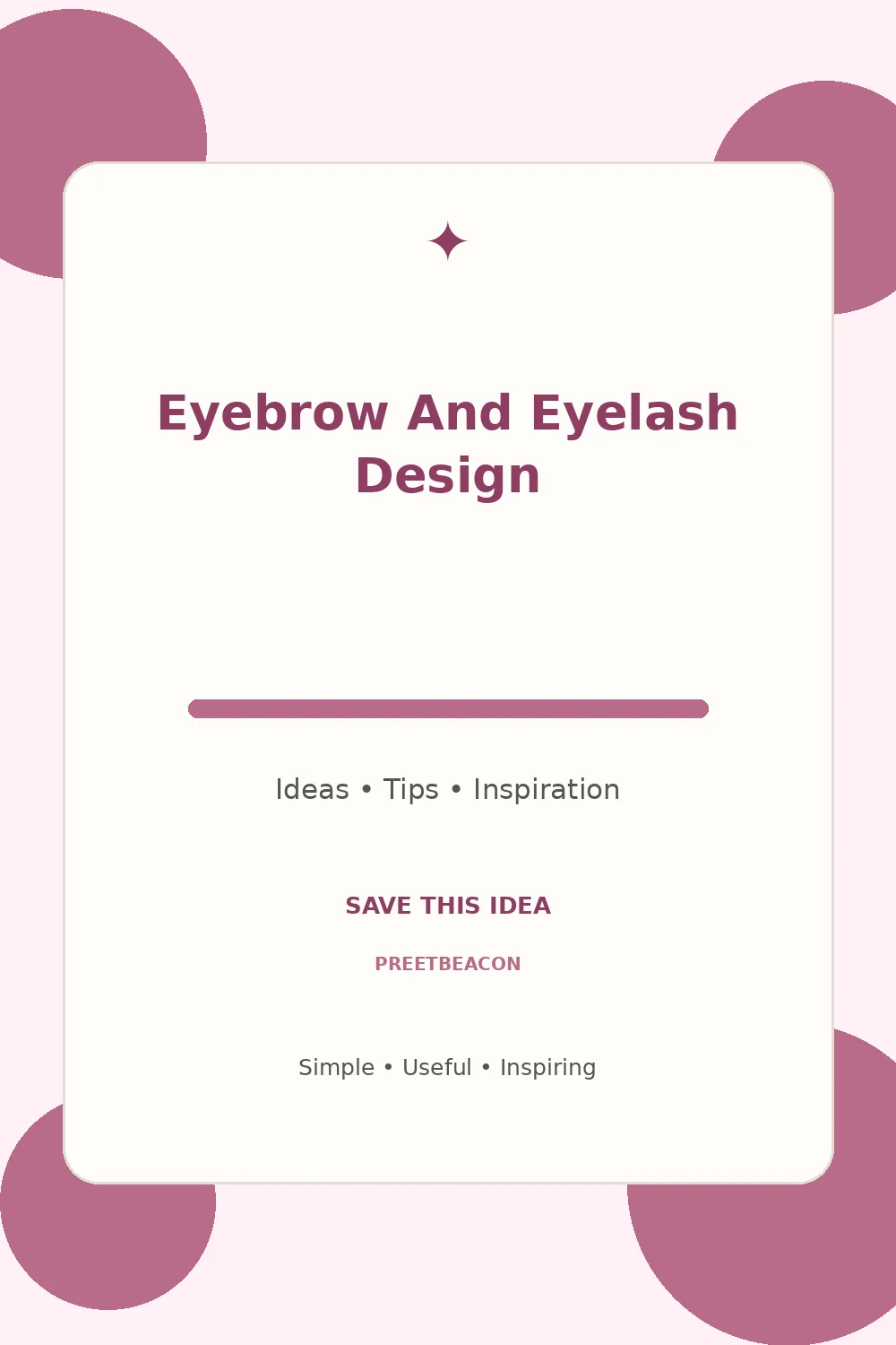 Eyebrow And Eyelash Design