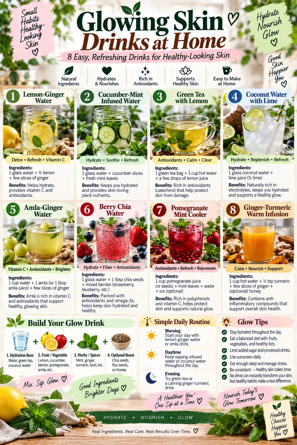Glowing Skin Drinks at Home