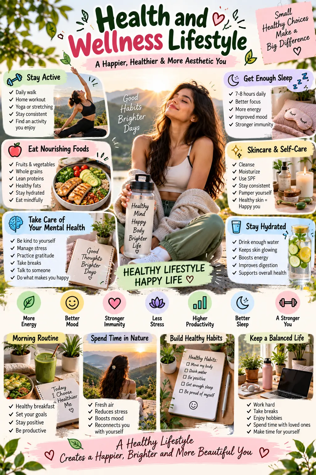 Health and Wellness Lifestyle Aesthetic: Simple Habits for Everyday Balance