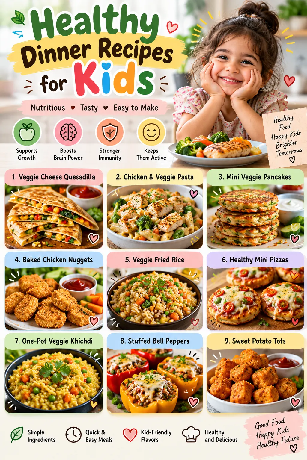 Healthy Dinner Recipes for Kids: 15 Easy, Nutritious & Family-Friendly Ideas
