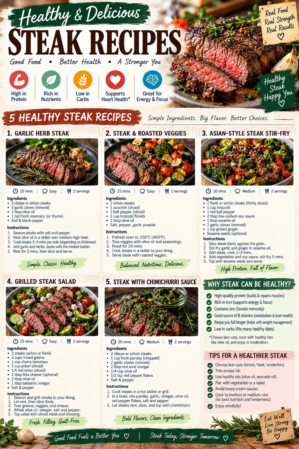 Healthy Steak Recipes