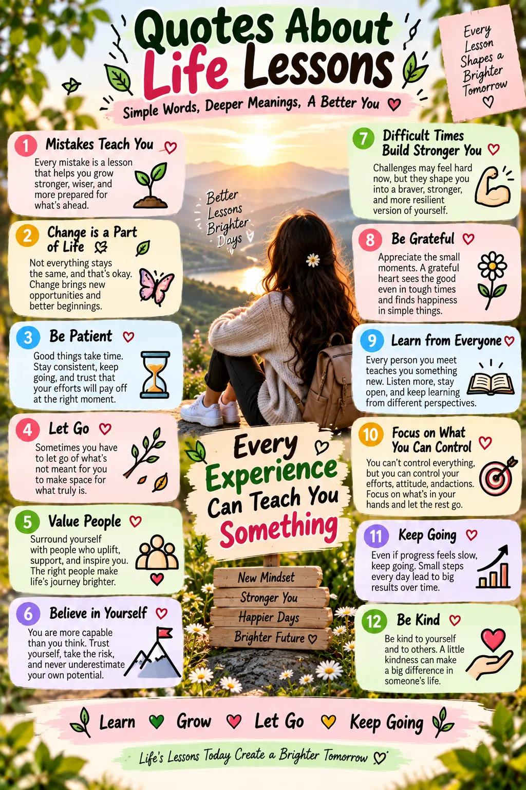 Quotes About Life Lessons: 30 Short Reminders for Growth & Perspective