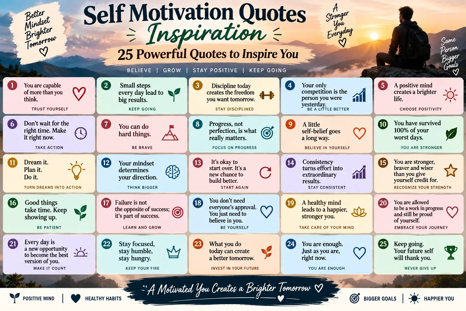Self Motivation Quotes Inspiration: 25 Powerful Quotes to Inspire You