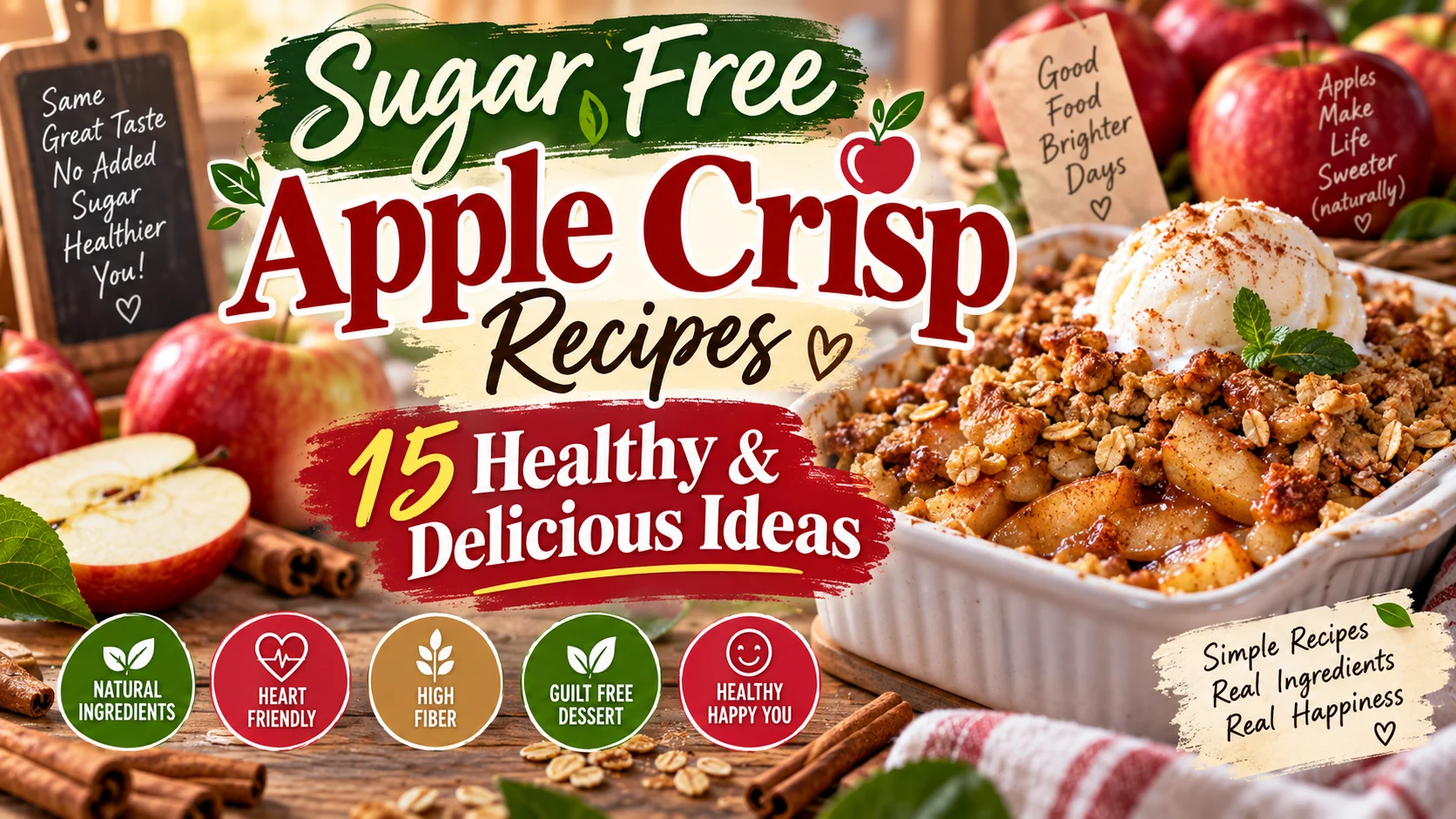 Sugar Free Apple Crisp Recipes: 15 Healthy & Delicious Ideas