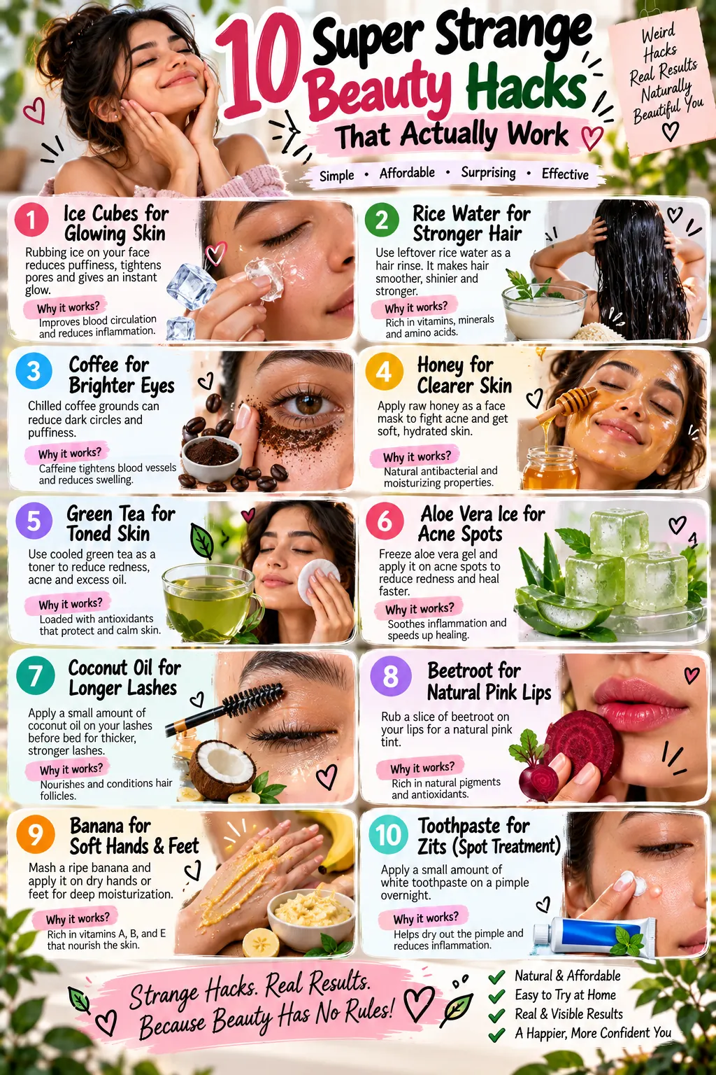 10 Super Strange Beauty Hacks That Actually Work: What to Try & What to Skip