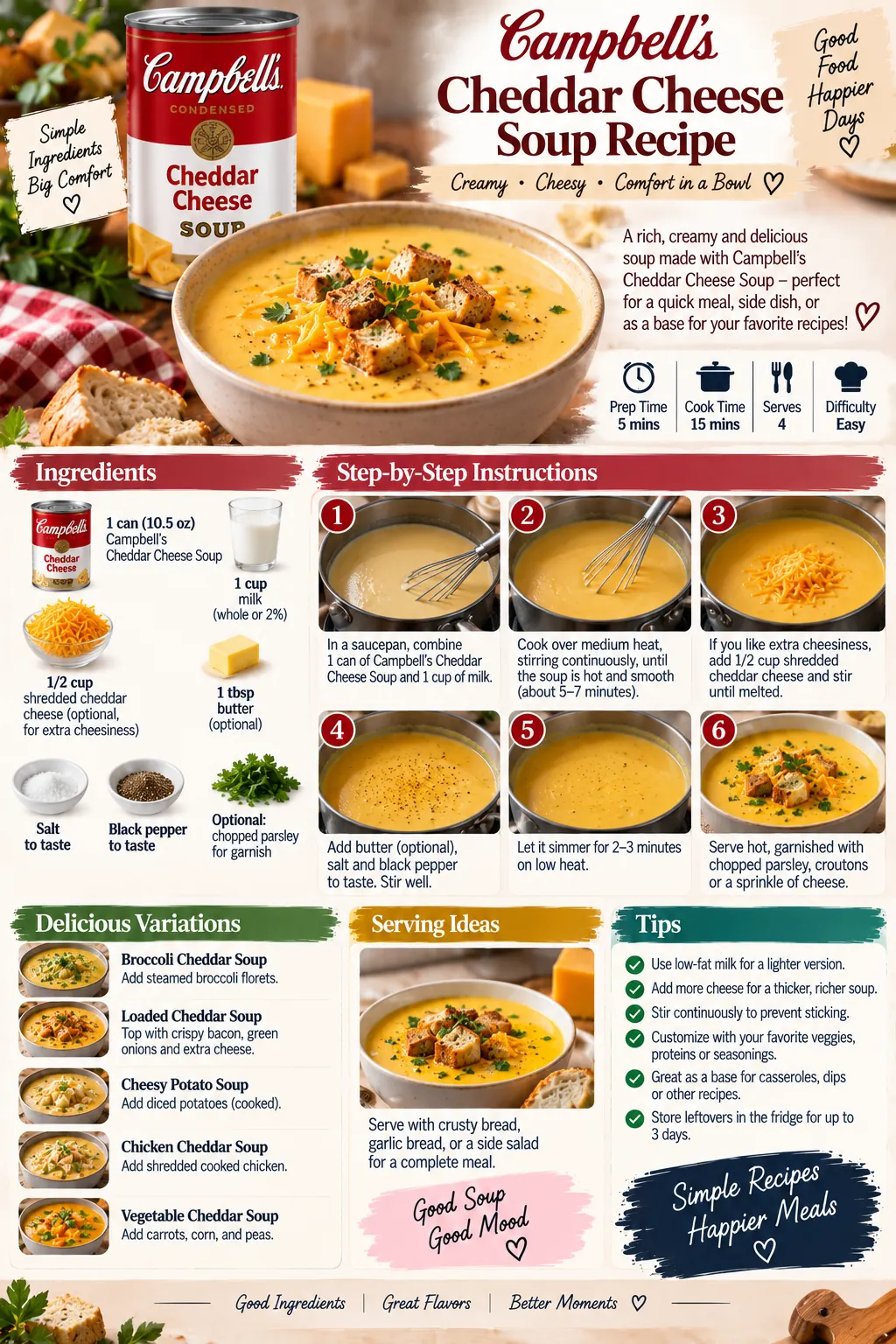 Campbell’s Cheddar Cheese Soup Recipes