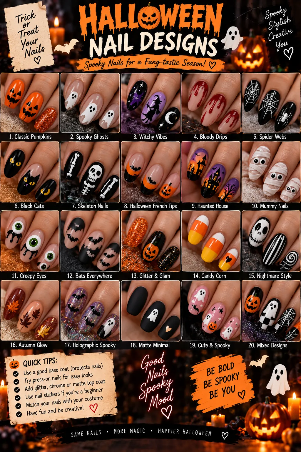 Halloween-Themed Nail Designs