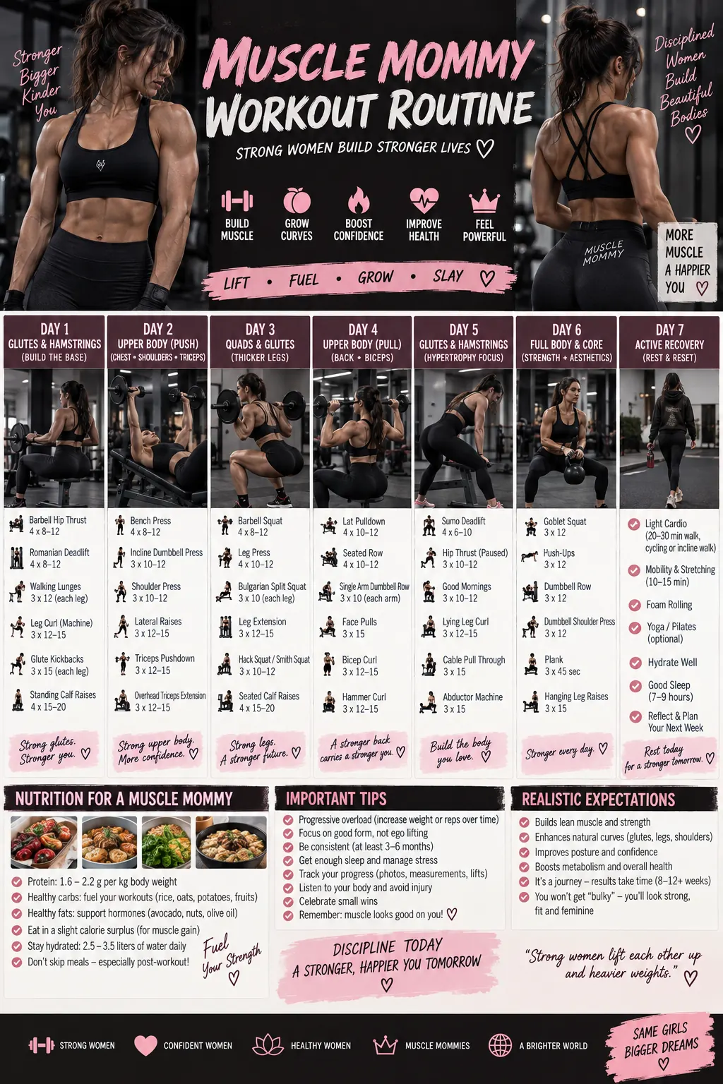 Muscle Mommy Workout Routine