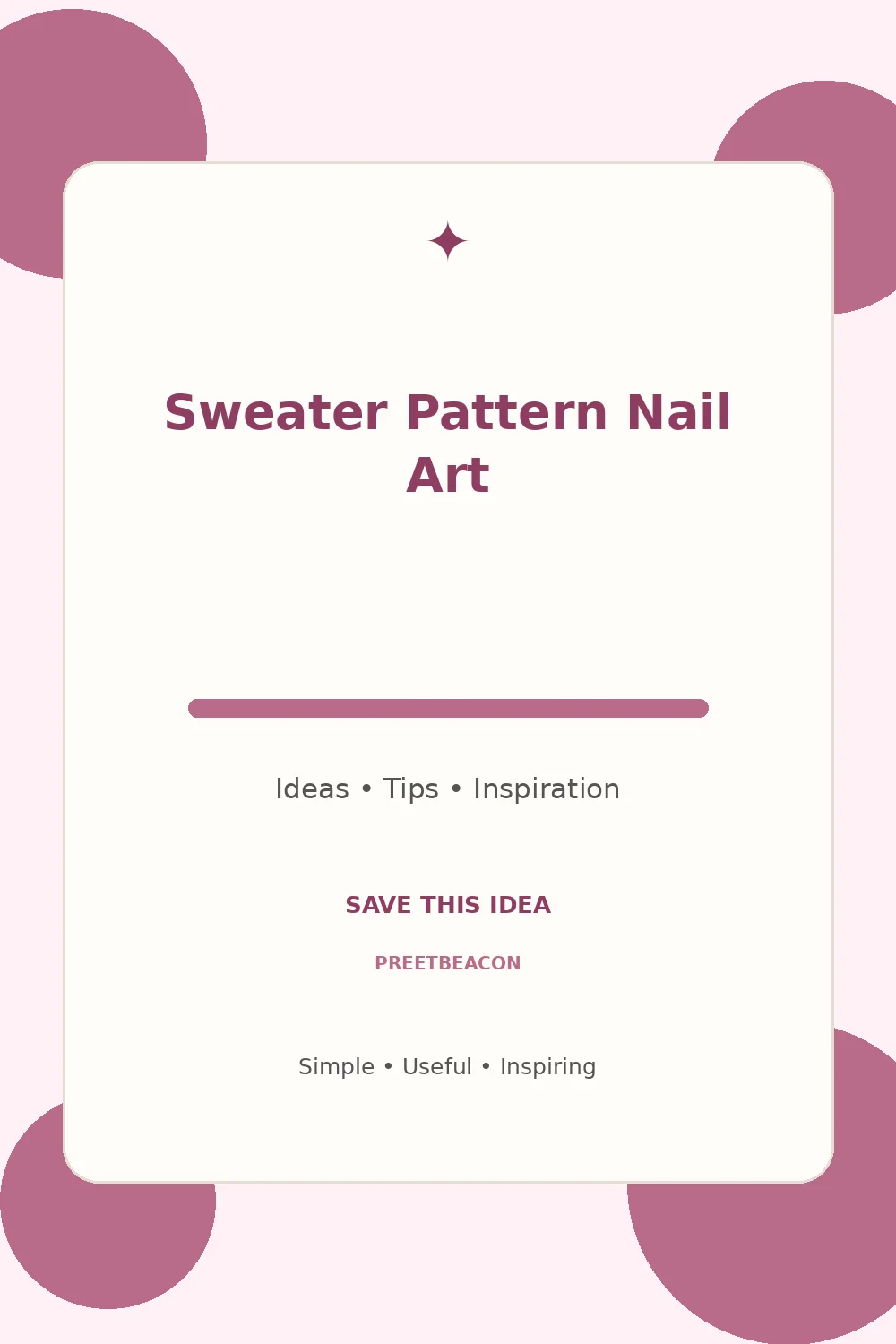 Sweater Pattern Nail Art